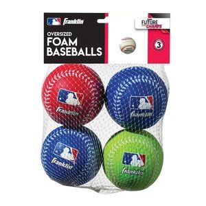 Franklin Sports Oversized Foam Baseballs, 4 Pack